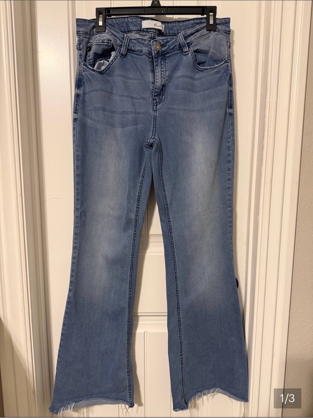 KanCan Medium Light Blue High-Rise Flare Jeans
